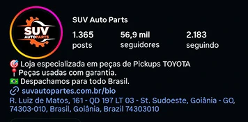 @suvautoparts – quase 60 mil seguidores